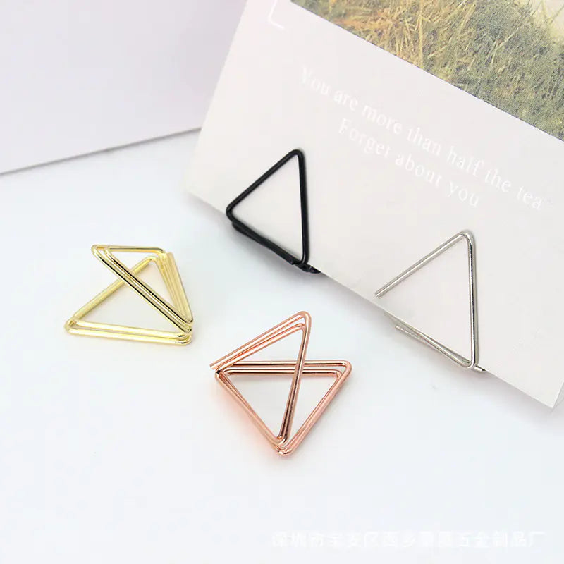 Geometric Metal Card Holder